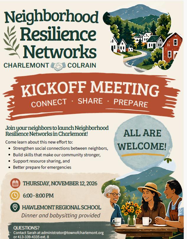 Neighborhood Resilience Networks Kick Off Meeting